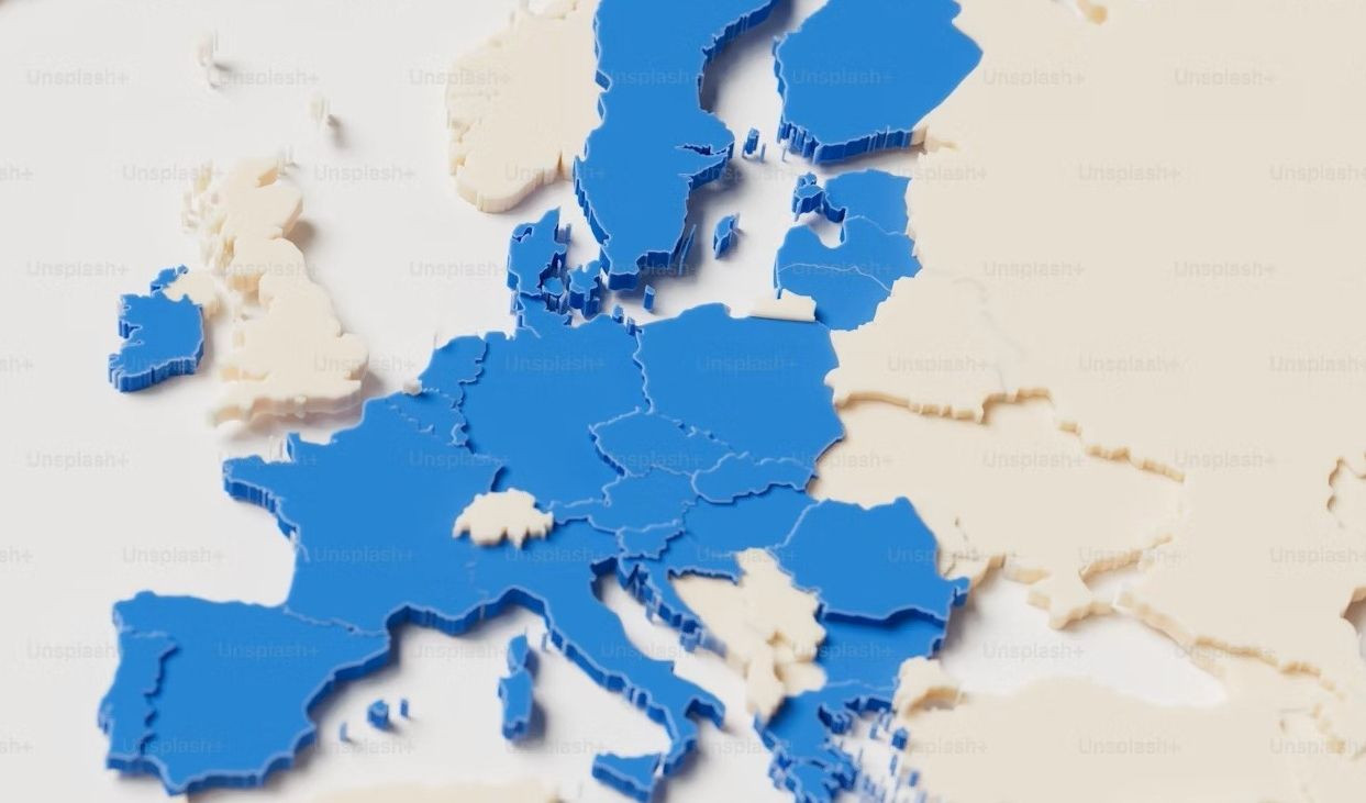 Mappa dell’Europa stilizzata