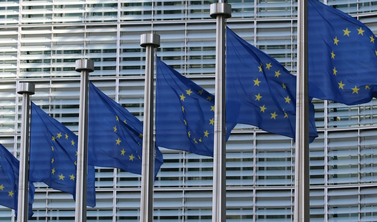 Bandiere dell’Unione europea a Bruxelles