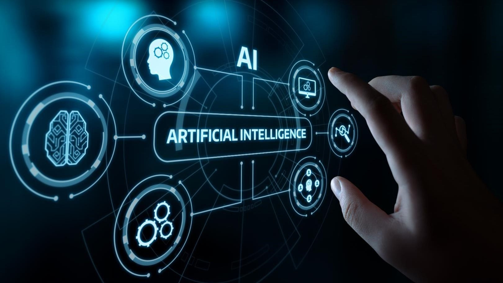 Schermata grafica di intelligenza artificiale